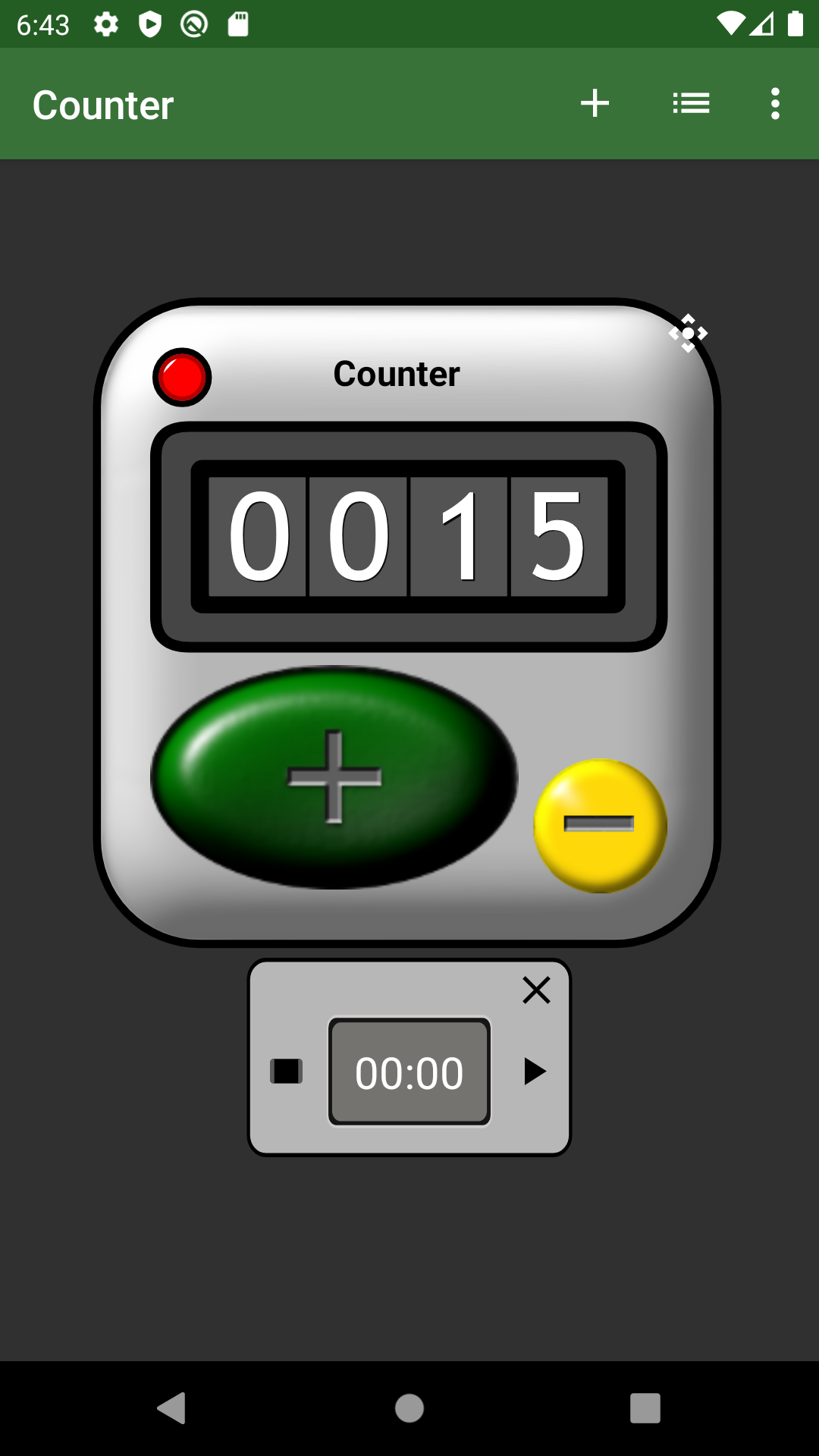 A Counter with a chronometer